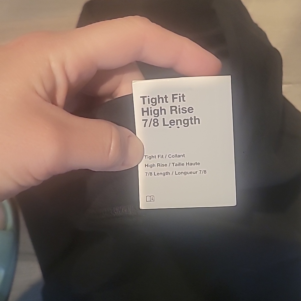 NWT Nike Black High-Waist Tight Fit 7/8 Leggings Size 0X (XL/1X) - Picture 4 of 5